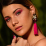 Tassel Hot Pink Earrings