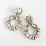 Aro White Earrings