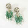 VE Crystal Cascade Aqua Blue Earrings