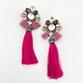 Tassel Hot Pink Earrings