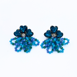 Magnolia Aqua Earrings