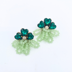 Magnolia Mint Green Earrings