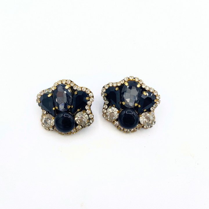 Mini BKA Black Earrings