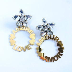 Golden Love Earrings