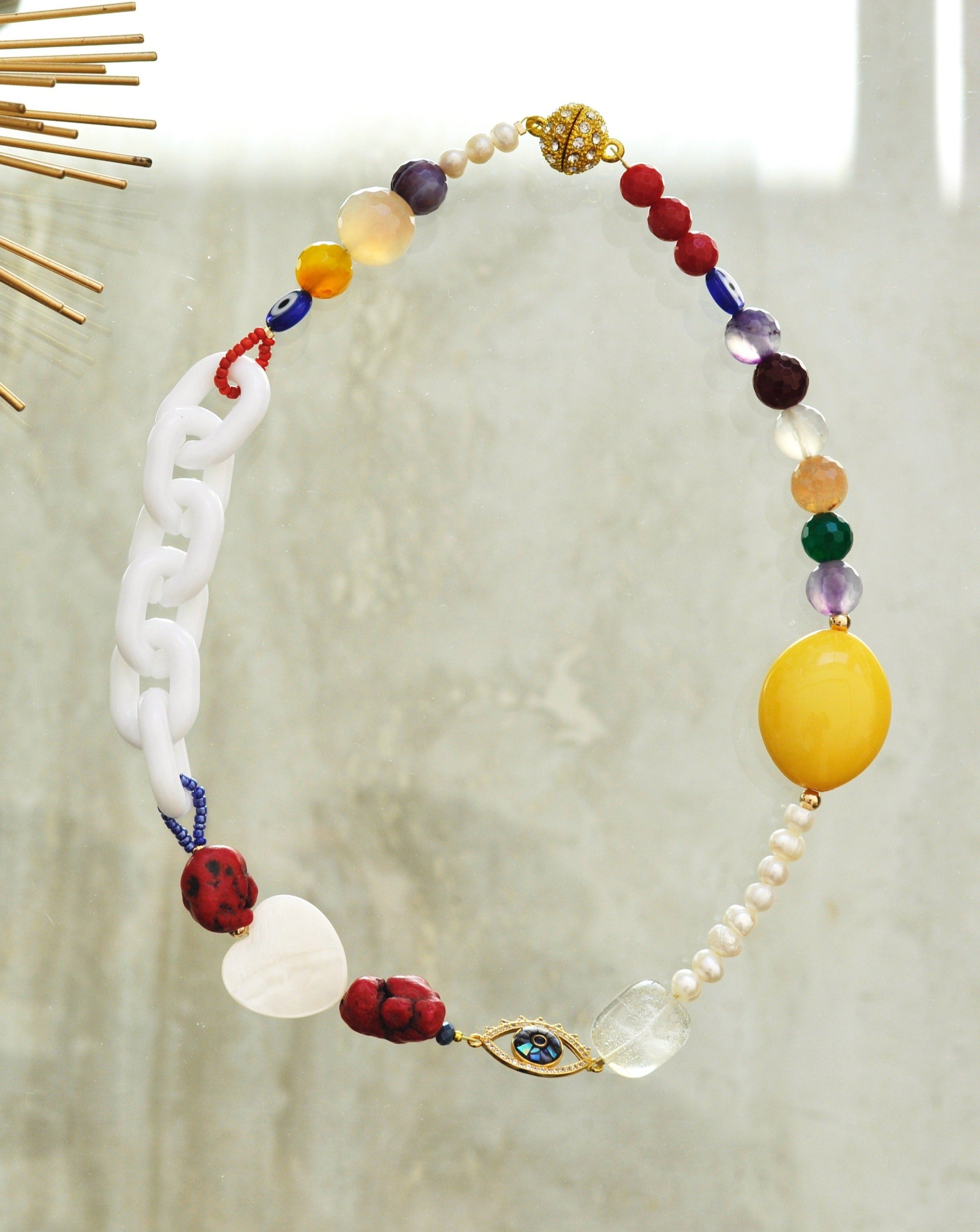 Unique Pearl Statement Necklace – by Kathy Aslan