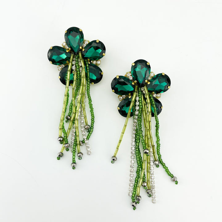 Zajra Green Earrings