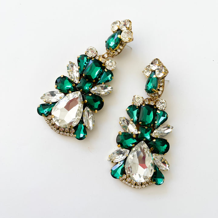 Aruza Emerald Green Earrings