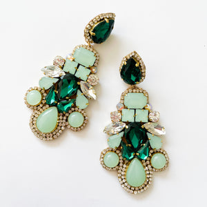 Arab Green Earrings